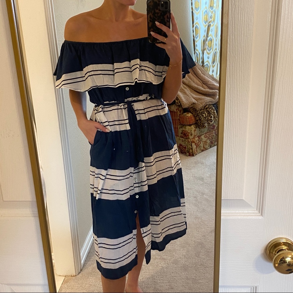 Linen midi dress